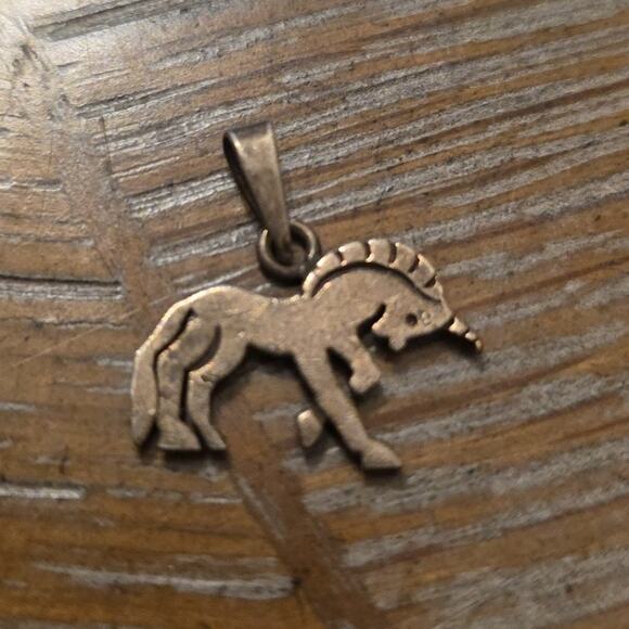 Unbranded Jewelry - Sterling Silver Unicorn Pendant Charm‎ Vintage Fantasy Mythical